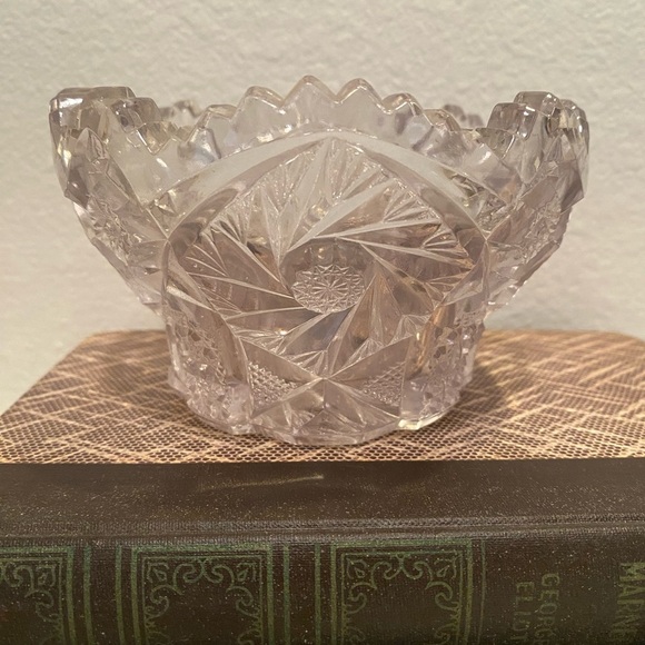 Antique American Cut Glass Bowl - Picture 3 of 10
